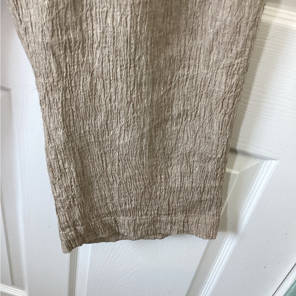 J. Jill Linen Blend Flax Beige Sand Cropped Capris Drawstring Waist XXL - Picture 6 of 7